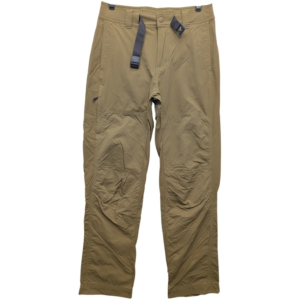 REI Co-op Hiking Pants Mens 30x32(29x31.5) Tan Regular Fit Built-in Belt Stretch